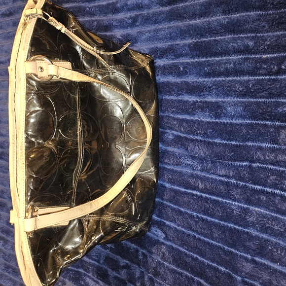 Coach Black and Tan Hobo Bag - Picture 2 of 3